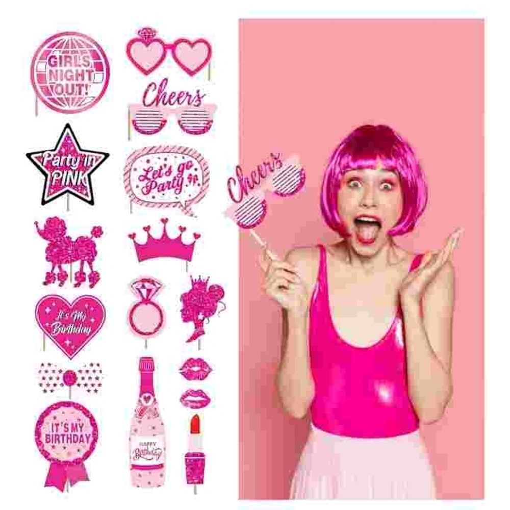 Pink Birthday Party Decoration Set NIB - Picture 2 of 6